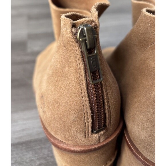 UGG Ginger Open Toe Boot Bootie Sandal Size 8 Suede Comfort - Picture 8 of 8